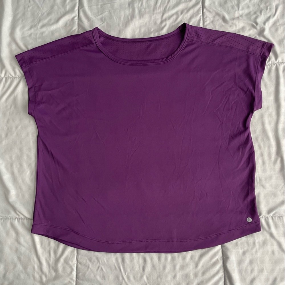 Purple layer 8 athletic top size large